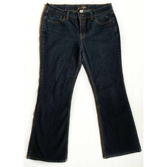 GRANE Jeans Stretch Distressed Boot Cut Mid Rise - Picture 1 of 6